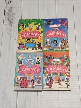 Hotel Flamingo Kids Book Set - Colorful Pink Covers